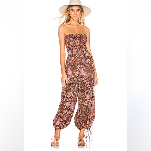 Free PeopleIris Cotton Halter Jumpsuit Size Medium